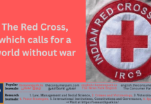 The Red Cross, which calls for a world without war Red Cross Society