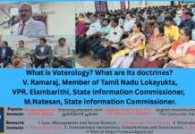 What is Voterology? and doctrines of Voterology – V. Ramaraj, Member of Tamil Nadu Lokayukta, VPR. Elambarithi, M.Natesan, State Information Commissioners. Theme: Voterology and its doctrines -Dr V Ramaraj (Tamil Nadu Lokayuta), VPR Elamparith, State Information Commissioner, M.Natesen, State Information Commissioner- Speech, Image by “The News Park”